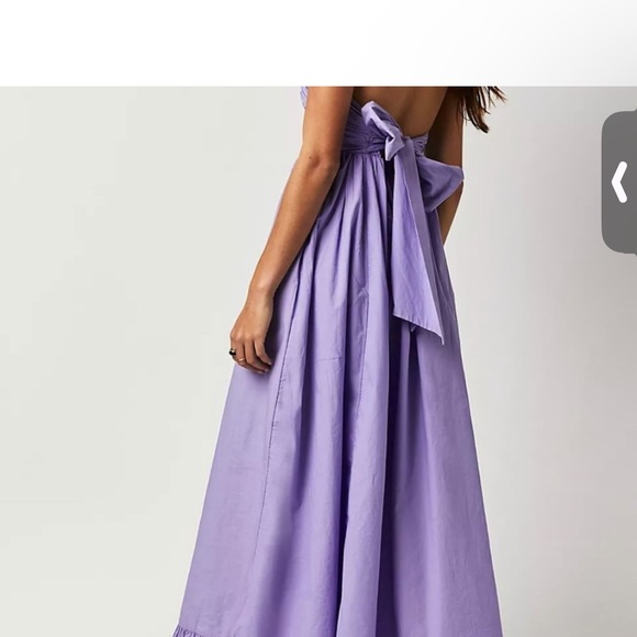 Free People Cohen Poplin Midi Dress- NWOT— Beautiful Lilac Color! - Picture 4 of 5